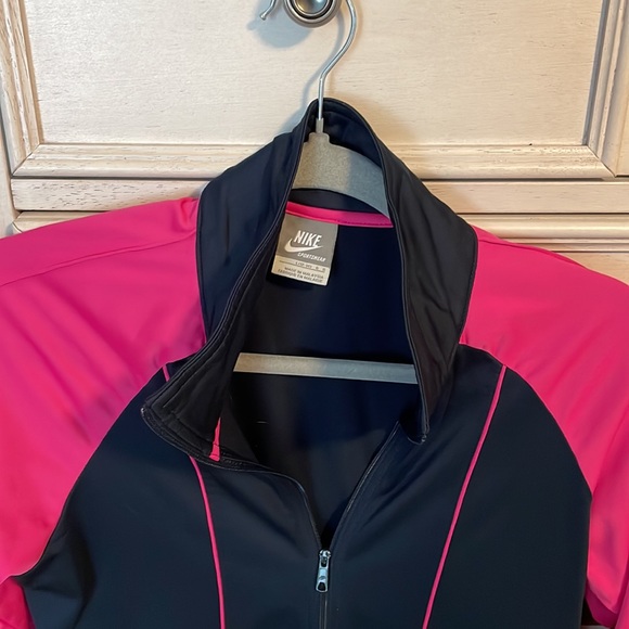 Nike Pink and Black Girls Zip Up Jacket size large (12-14) - Picture 2 of 6